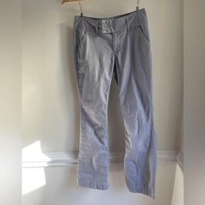 Limited Too Girls Gray Chino Pants Straight Leg Twill Trousers‎ Size 12 Reg